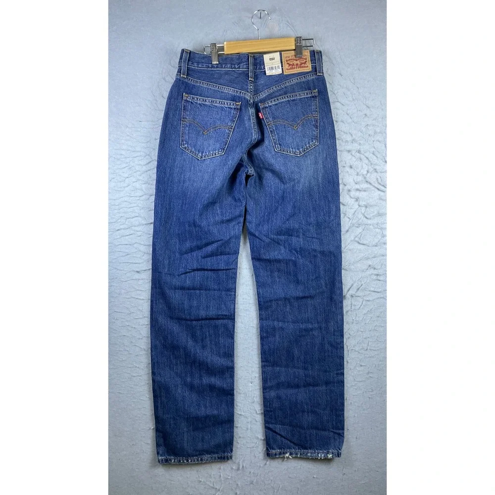 Levi's Low Pro Jeans Men 26 Blue New Straight Leg Mid Rise Relaxed Fit